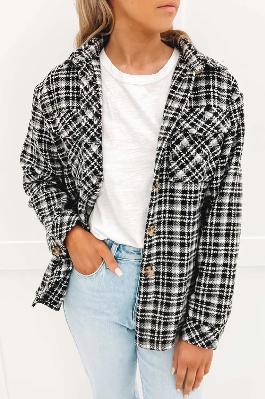 Nyah Shacket BlackHip-Hop Jackets